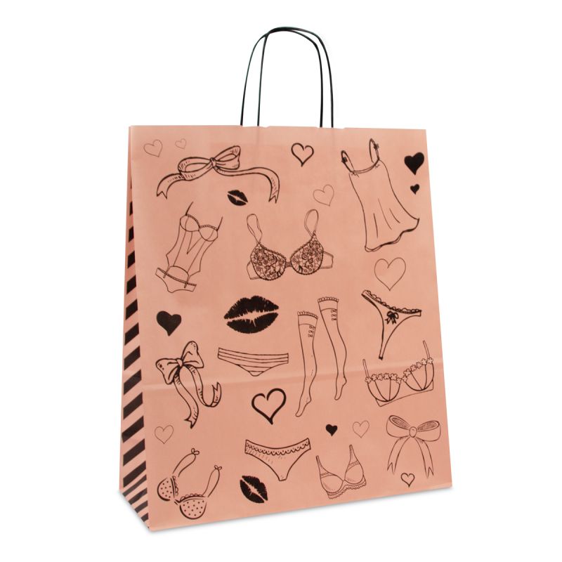 Twisted paper bags - Lingerie design